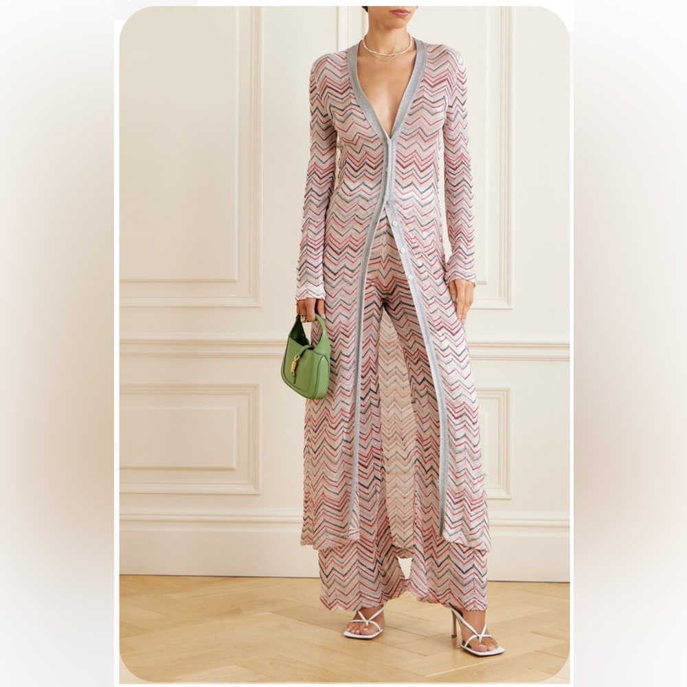 Ronny Kobo Missoni style long cardigan